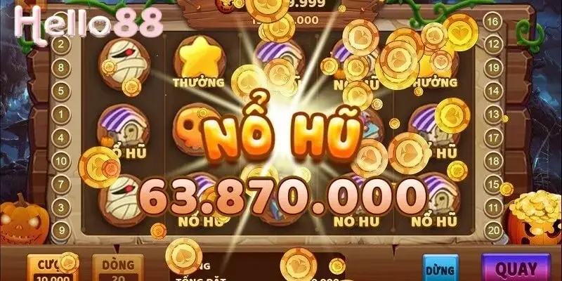 Trải nghiệm nổ hũ tại Nhà cái Hello88
